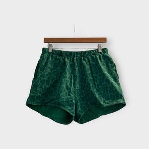 Clare V Green Jag Shorts